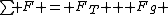 \sum F = F_T + F_g