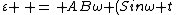 \varepsilon \, =\, AB\omega (Sin\omega t)
