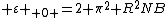 { \varepsilon }_{ 0 }=2 {\pi}^{2} {R}^{2}NB